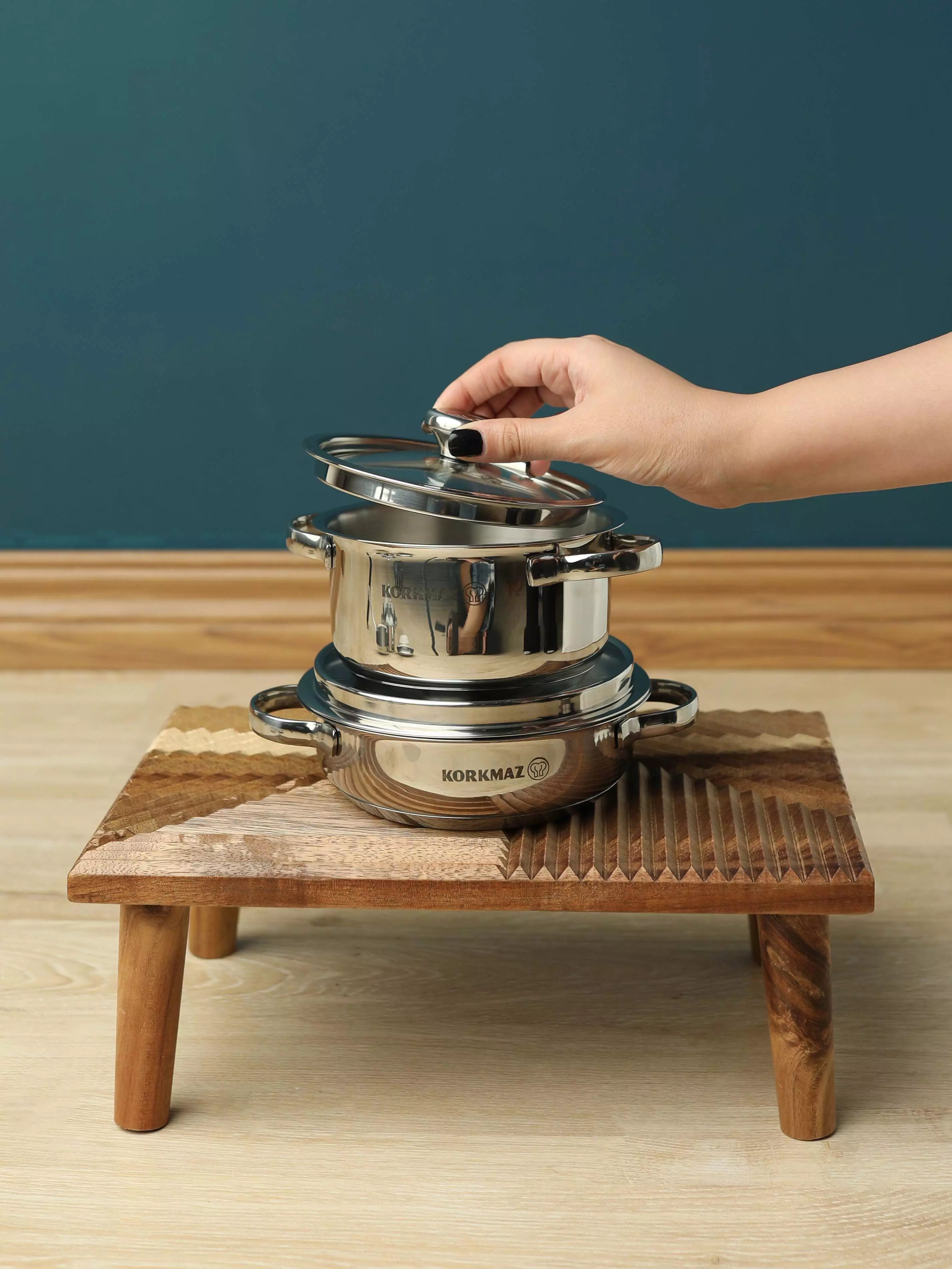 سرویس قابلمه استیل کرکماز