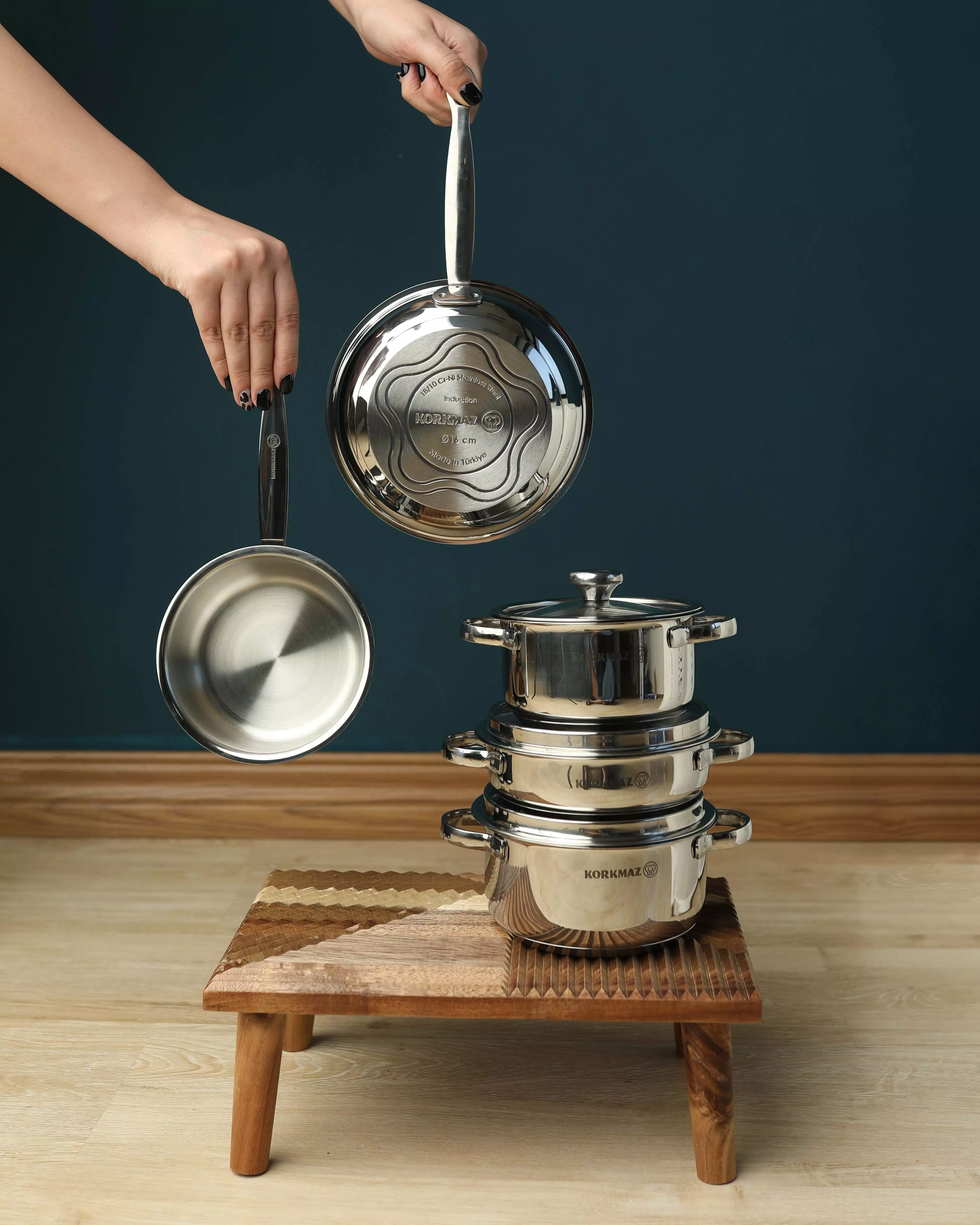 سرویس قابلمه استیل کرکماز