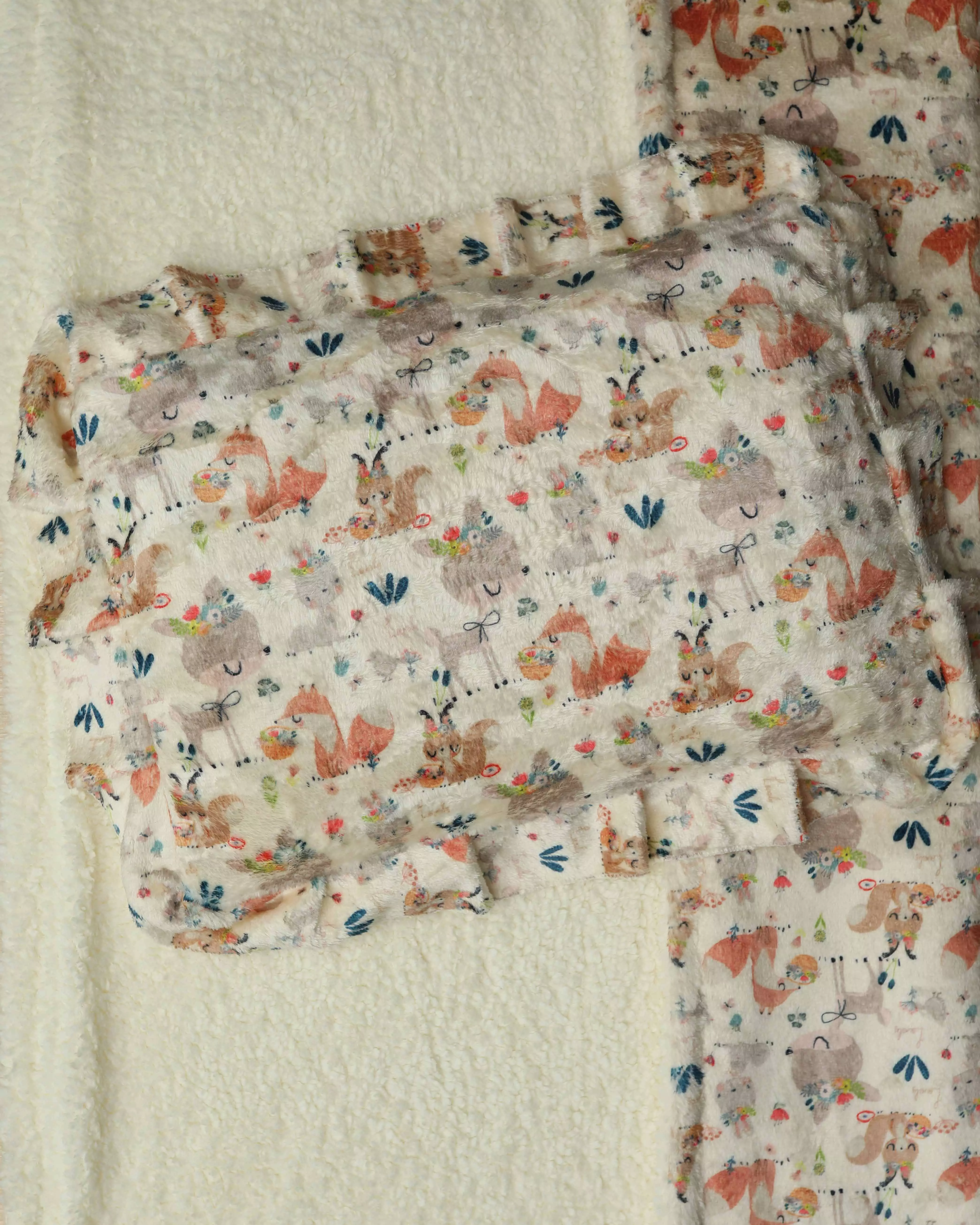 ست خواب مخملی نوزاد طرح روباه