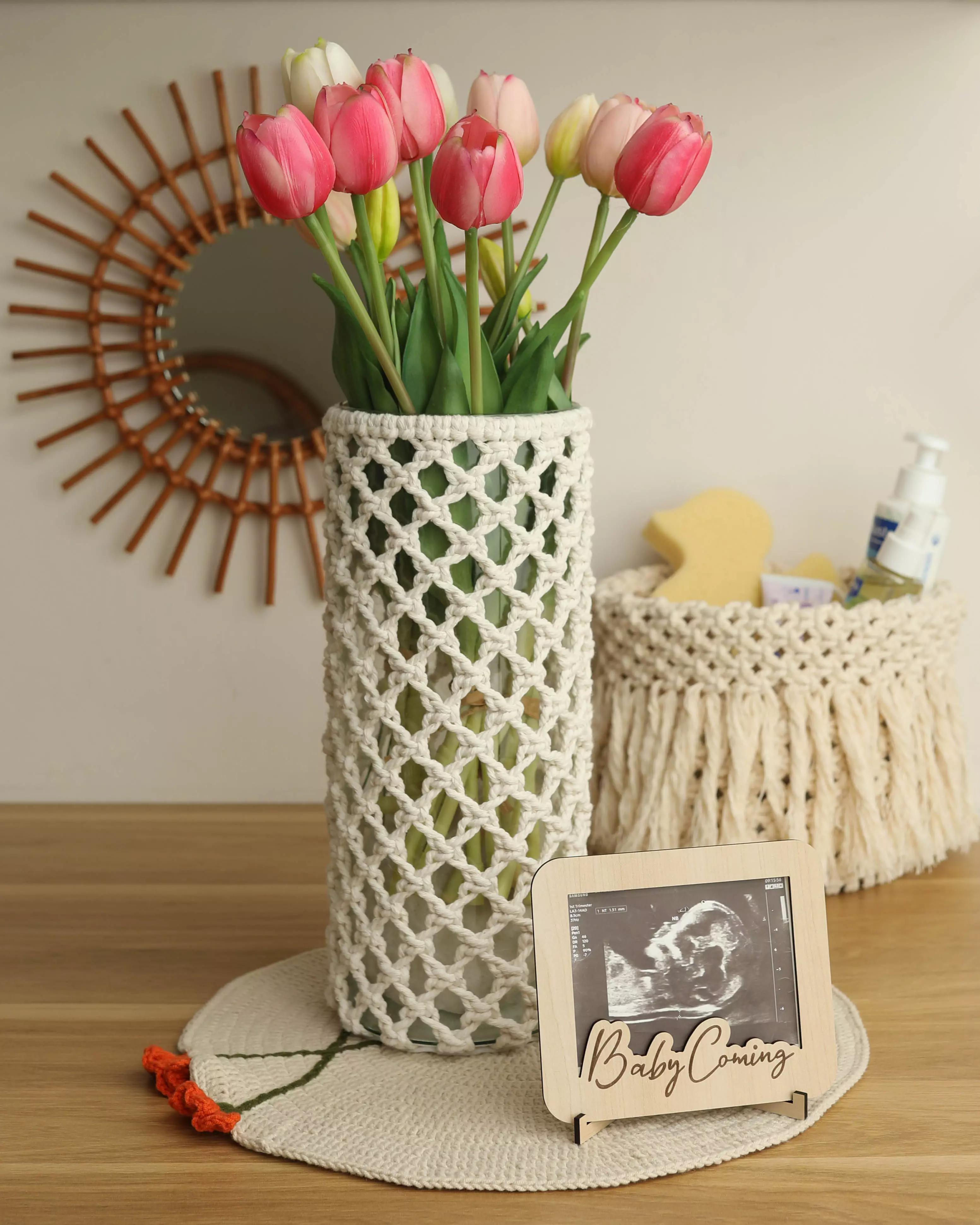 قاب سونوگرافی چوبی