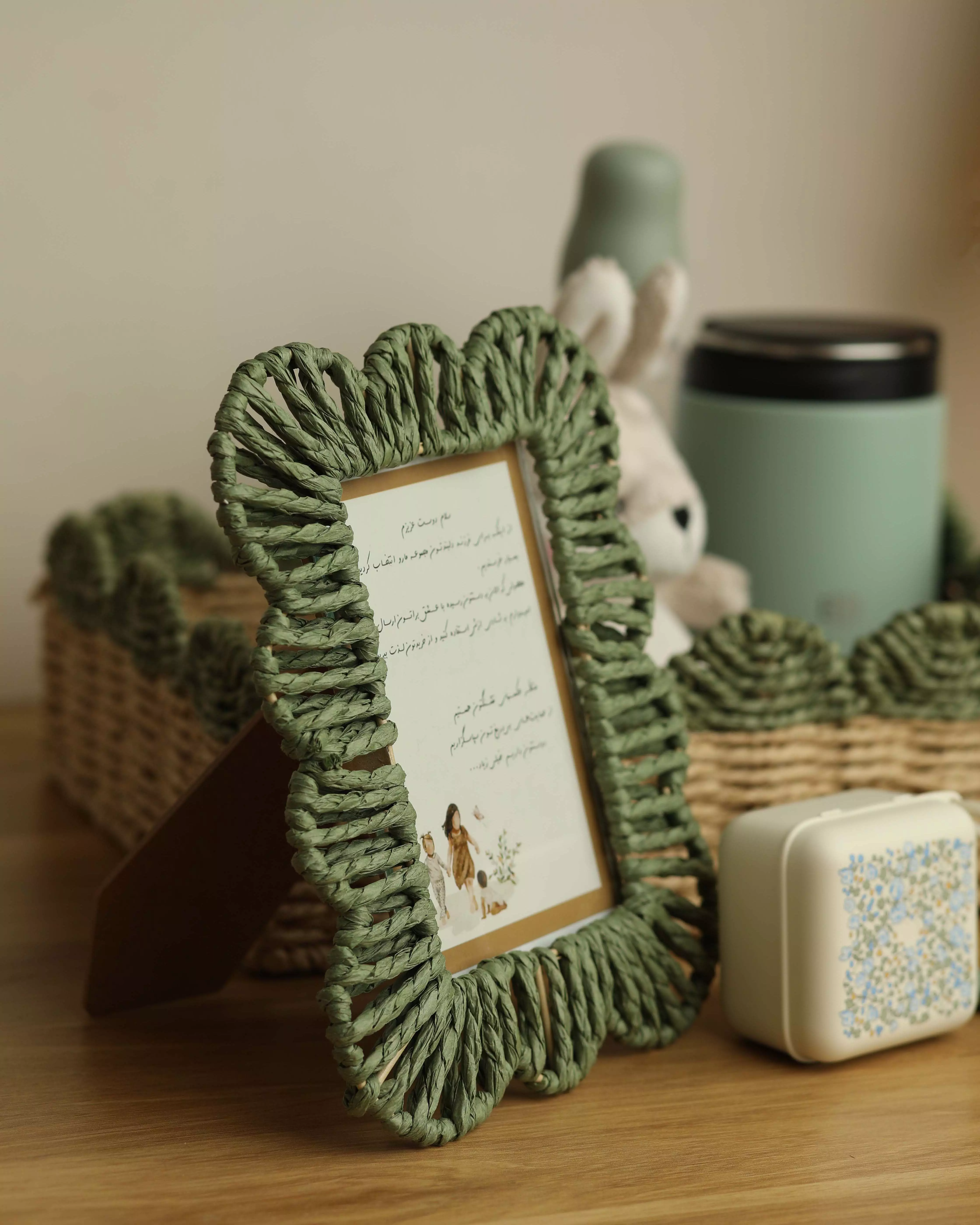 قاب عکس حصیری